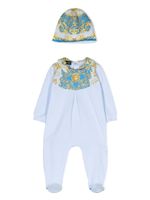 Versace Kids lot de deux bodys à imprimé baroque - Bleu - thumbnail