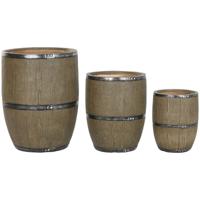 Grondlegger Home ESPRIT Bruin Magnesium Cottage 47 x 47 x 61 cm (3 Onderdelen)