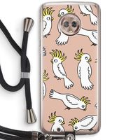 Papegaai: Motorola Moto G6 Transparant Hoesje met koord