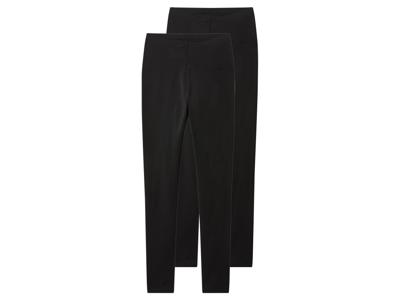 esmara Set van 2 dames zwangerschapsleggings (Zwart, L (44/46))