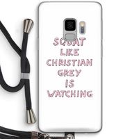Christian Grey: Samsung Galaxy S9 Transparant Hoesje met koord