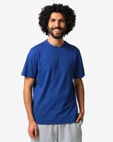 HEMA Heren T-shirt basic felblauw (felblauw)