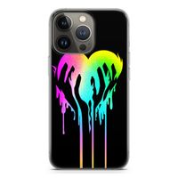 Hold My Heart: iPhone 13 Pro Transparant Hoesje