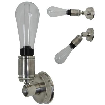 Muurlamp Milton Antiek Zilver