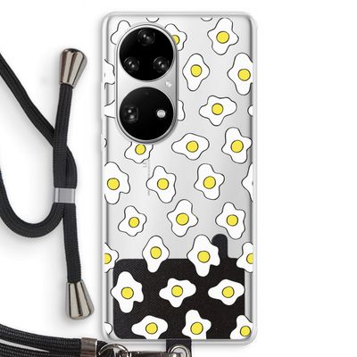 Spiegeleitjes: Huawei P50 Pro Transparant Hoesje met koord