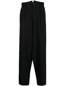 Yohji Yamamoto pantalon droit à coupe ample - Noir