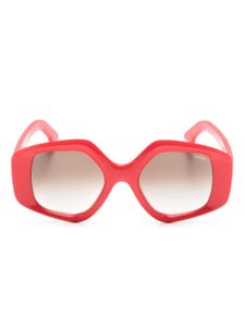 Lapima lunettes de soleil Stella à monture oversize - Rouge