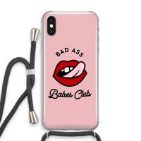 Badass Babes Club: iPhone XS Transparant Hoesje met koord