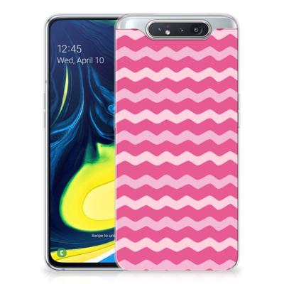 Samsung Galaxy A80 | TPU bumper | Waves Pink