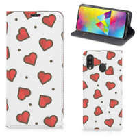 Samsung Galaxy M20 Hoesje met Magneet Hearts