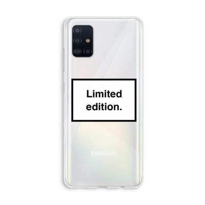 Limited edition: Galaxy A51 4G Transparant Hoesje