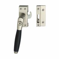 Intersteel Raamsluiting links Ton 400 SKG1 afsluitbaar - nikkel mat/ebbenhout - thumbnail