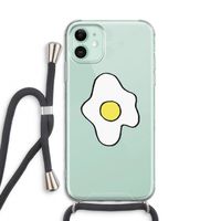 Spiegelei: iPhone 11 Transparant Hoesje met koord