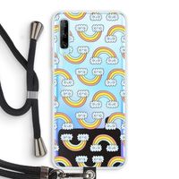 Regenboog: Huawei P Smart Pro Transparant Hoesje met koord
