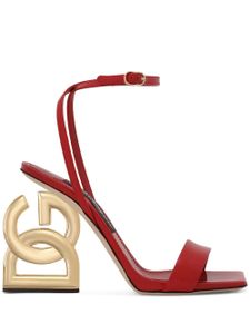 Dolce & Gabbana sandales en cuir verni 3.5 105 mm - Rouge