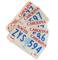 Kentekenplaat - South Carolina - Origineel - Willekeurig Kentekenplaat - South Carolina - Origineel - Willekeurig