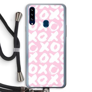 XOXO: Samsung Galaxy A20s Transparant Hoesje met koord