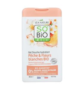 Showergel peach & white flowers bio