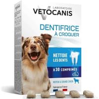 VETOCANIS PLAK VECHTER DENTIFRICE A CROQ 30COMP