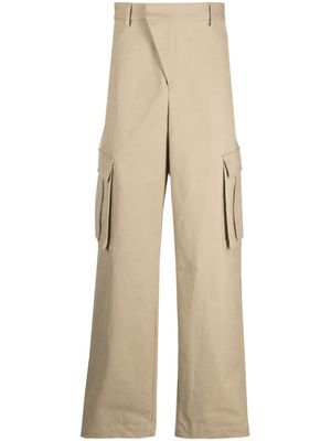424 pantalon ample à poches cargo - Tons neutres