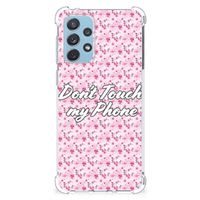 Samsung Galaxy A73 Anti Shock Case Flowers Pink DTMP