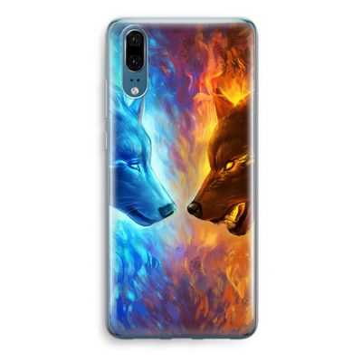 Fire & Ice: Huawei P20 Transparant Hoesje