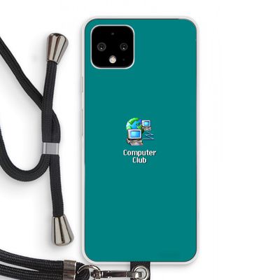 Win98: Pixel 4 Transparant Hoesje met koord