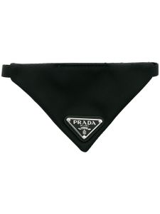 Prada bandana à logo triangulaire - Noir