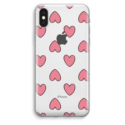 Ondersteboven verliefd: iPhone XS Max Transparant Hoesje