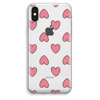 Ondersteboven verliefd: iPhone XS Max Transparant Hoesje