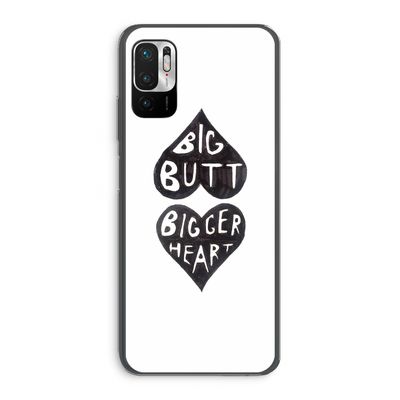 Big butt bigger heart: Xiaomi Redmi Note 10 5G Transparant Hoesje