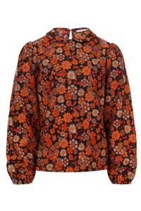 LOOXS Little Meisjes blouse retro rib - Retro floral