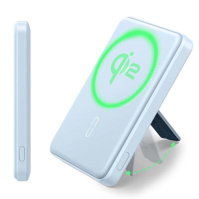 Qi2 5,000 mAh MagSlim Kickstand Power Bank - Sky Blue