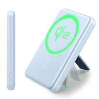 Qi2 5,000 mAh MagSlim Kickstand Power Bank - Sky Blue