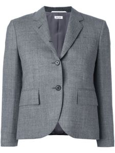 Thom Browne Classic Single Breasted Sport Coat In Medium Grey 2-Ply Wool Fresco - Gris