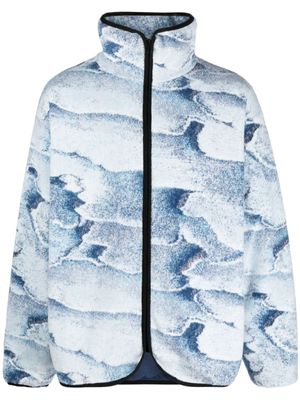 Bonsai veste zippée Salt à imprimé abstrait - Bleu