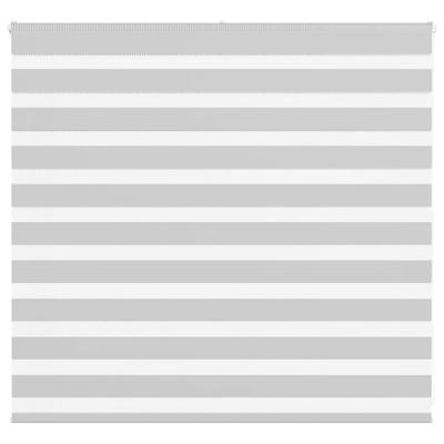 Zebra rolgordijn 165x100 cm stofbreedte 160,9 cm lichtgrijs