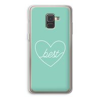 Best heart pastel: Samsung Galaxy A8 (2018) Transparant Hoesje