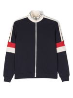 Gucci Kids veste à fermeture zippée - Bleu