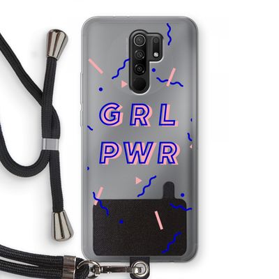 GRL PWR: Xiaomi Redmi 9 Transparant Hoesje met koord