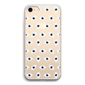 Eyes pattern: iPhone 7 Transparant Hoesje