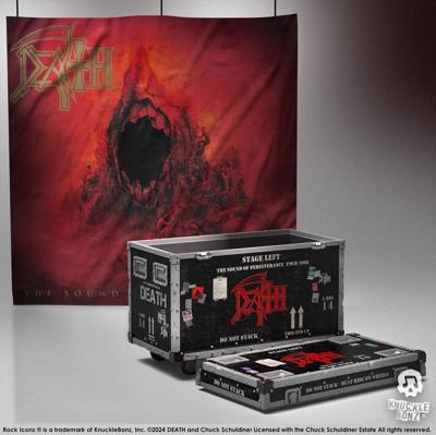 Death Rock Ikonz On Tour Road Case Statue + Stage Backdrop Set The Sound of Perseverance Tour 1998 Death Rock Ikonz On Tour Road Case Statue + Stage Backdrop Set The Sound of Perseverance Tour 1998
