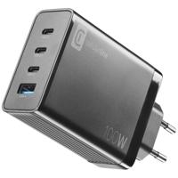 Cellularline ACHUSBGAN4WAL100WK GSM-lader Met snellaadfunctie 100 W Zwart Cellularline ACHUSBGAN4WAL100WK GSM-lader Met snellaadfunctie 100 W Zwart