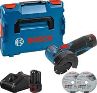 Bosch Blauw gws 12v-76 professional haakse accu slijpmachine | 3.0ah accu's in l-boxx - 06019f200b