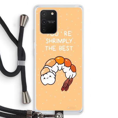 You're Shrimply The Best: Samsung Galaxy S10 Lite Transparant Hoesje met koord