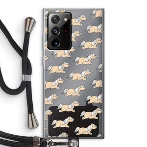 Ponys: Samsung Galaxy Note 20 Ultra / Note 20 Ultra 5G Transparant Hoesje met koord