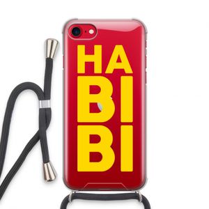 Habibi Majorelle : iPhone SE 2020 Transparant Hoesje met koord