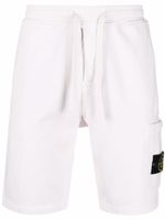 Stone Island short de sport à patch logo - Rose