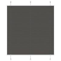 VidaXL Plissé rolgordijn 120x150cm stofbreedte 119,4cm polyester zwart