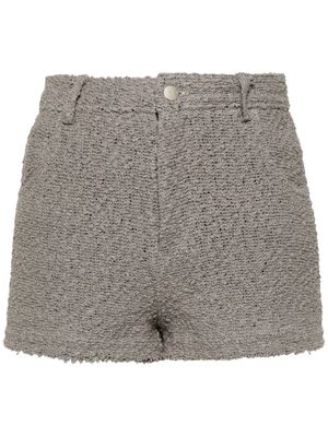 IRO short en tweed à taille haute - Gris